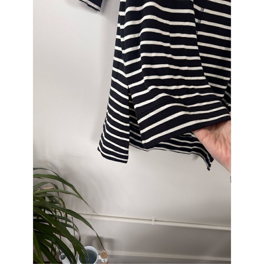 Caslon Women's Black and White Nautical Striped Knit Dress Size S - Picture 8 of 11
